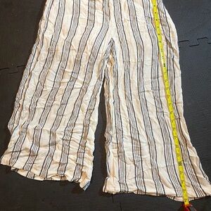 Lily White Black and White Striped Pants